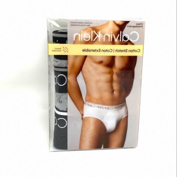💖MEGA SALE💖Calvin Klein Mens Underwear NP24200021 3-pack Cotton Brief Hip - Picture 8 of 9